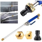 Pistolet pulv�risateur � haute pression avec 2 buses de nettoyage, raccord pour tuyau d'arrosage, douche ...