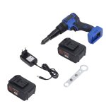 Pistolet à rivets sans balais, lumière led automatique, riveteuse électrique portative avec batterie ... Pistolet à rivets sans balais, lumière led automatique, riveteuse électrique portative avec batterie ...