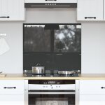 Plan de travail de cuisine vidaxl gris fonc 70x60x0, 6 cm en verre tremp