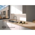 Plan de travail stratifié hetre classic eleki l. 246 x p. 63. 5 cm, ep. 28 mm Plan de travail stratifié hetre classic eleki l. 246 x p. 63. 5 cm, ep. 28 mm