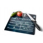 Planche a decouper film clap verre 30x30 cm