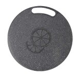 Planche a decouper ronde avec evier et surface pour trancher les legumes