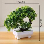 Plantes artificielles en plastique, dcoration de maison, fleurs artificielles, bonsa en pot, petit ...