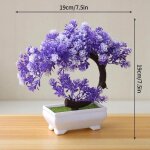 Plantes artificielles en plastique, dcoration de maison, fleurs artificielles, bonsa en pot, petit ...