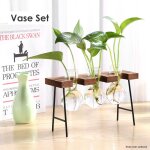 Plantes hydroponiques créatives, récipient transparent avec cadre en verre, vase de plantes de table ... Plantes hydroponiques créatives, récipient transparent avec cadre en verre, vase de plantes de table ...
