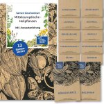 Plantes médicinales européennes - kit cadeau de graines avec 12 herbes médicinales traditionnelles Plantes médicinales européennes - kit cadeau de graines avec 12 herbes médicinales traditionnelles