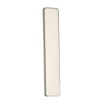 Plaque aveugle sans per�age pour porte - alu champagne - riviera vachette
