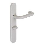 Plaques cl� i pour poign�es de porte - nylon gris 7043 - zl 92 normbau
