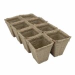 Plaques de culture biod�gradables, 8 pots de germination, boni