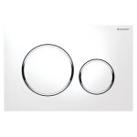 Plaque de dclenchement sigma 20 - blanc et chrom