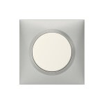 Plaque dooxie - 1 poste - carr - aluminium legrand