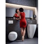 Plaque de commande double touche omega 20 chom brillant / mat geberit
