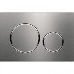 Plaque de commande double touche - sigma 20 - inox bross geberit