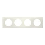 Plaque de finition 4 postes c�liane finition poudr�e blanc - legrand