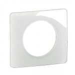 Plaque de finition laqu�e blanc �maill� c�liane - 1 poste legrand
