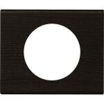 Plaque de finition legrand pour 1 prise celiane bois weng