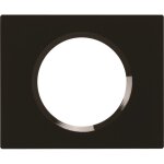Plaque de finition legrand pour 1 prise celiane en verre noir