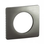 Plaque de finition m�tal c�liane - 1 poste - acier satin� legrand