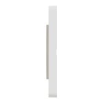 Plaque de finition simple schneider electric odace touch imitation bois liser� blanc