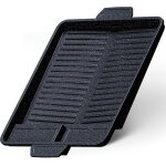 Plaque de gril rhausse pour rchaud  gaz, pole grill antiadhsive pour rchaud de camping, plancha ...