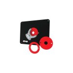 Plaque d'insertion de table de fraisage non perce avec bagues de niveau - 235 x 298 mm