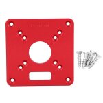 Plaque d'insertion de table de routeur en alliage d'aluminium 6061, plaque de table de routeur de gravure ...