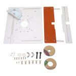 Plaque d'insertion de table de routeur en alliage d'aluminium, planche rabattable de fraisage du bois, ...