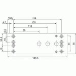 Plaque de montage pour ts4000 et ts5000 geze - argent - 049185 Plaque de montage pour ts4000 et ts5000 geze - argent - 049185