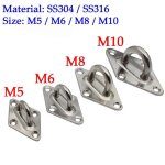 Plaque oculaire en acier inoxydable m5 m10 304 / 316, matériel pour activités de camping en plein air, ... Plaque oculaire en acier inoxydable m5 m10 304 / 316, matériel pour activités de camping en plein air, ...