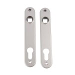 Plaque de propret� en alu anodis� pour serrure � encastrer fortylock locinox
