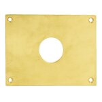 Plaque de propreté trou rond 26 laiton poli 90 x 65 mm - heracles - 251752 - tr26 Plaque de propreté trou rond 26 laiton poli 90 x 65 mm - heracles - 251752 - tr26
