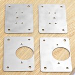 Plaque de r�paration de charni�re en acier inoxydable, pour armoire, tiroir, fen�tre, table, charni�re ...