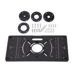 Plaque de routeur en alliage d'aluminium, plaque d'insertion de table de routeur, machine de dcoupage, ...