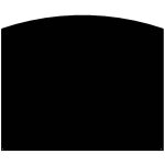 Plaque de sol demi - ronde l120 h100 - psa100