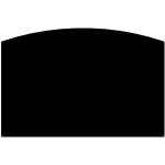 Plaque de sol demi - ronde l120 h80 - psa80