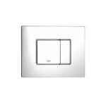 Plaque de commande wc skate cosmopolitan grohe 38732000 - 15. 6 x 19. 7 cm - chrome