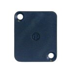 Plaquette borgne pour connecteur type d - noire - neutrik