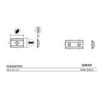 Plaquette carbure r?versibles 35x9x1, 5mm 4280. 3592. 4 leman