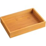 Plateau en bois, bo�te de rangement en bois, peut stocker des bonbons, des fruits, des collations, adapt� ...