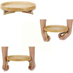 Plateau de canap� accoudoir en bambou naturel, plateau de canap� table h7j2