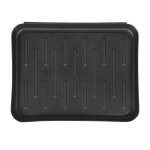 Plateau  chaussures en plastique noir durable pour bottes et pantoufles - tapis utilitaire multi - usages ...