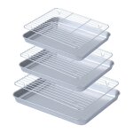 Plateau d'gouttage a fond plat, plateau pour barbecue, grille, plateau d'gouttage et de prparation, ...