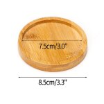 Plateau de pot de fleurs en bois de bambou, support pour plantes d'intrieur, anti - dcoloration, drainage ...