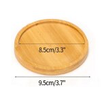 Plateau de pot de fleurs en bois de bambou, support pour plantes d'intérieur, anti - décoloration, drainage ... Plateau de pot de fleurs en bois de bambou, support pour plantes d'intérieur, anti - décoloration, drainage ...