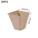 Plateau de semis jetable avec couvercle, bol de culture de germination, pot de plantes biodgradable, ...