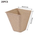 Plateau de semis jetable avec couvercle, bol de culture de germination, pot de plantes biodgradable, ...
