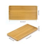 Plateau de service en bois de bambou, tasse a th, soucoupe, assiettes a fruits, palette de rangement, ...