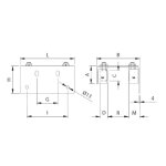 Platine de guidage r�glable pour portail coulissant - diam�tre 40 mm - 256 comunello