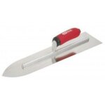 Platoir flamand pointu - lame inox - manche bi - composant - dim. 110 / 90x455 mm