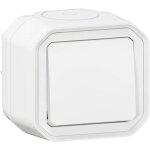 Plexo interrupteur double va et vient ou bouton poussoir saillie complet �tanche blanc ip55 - 069755l ...